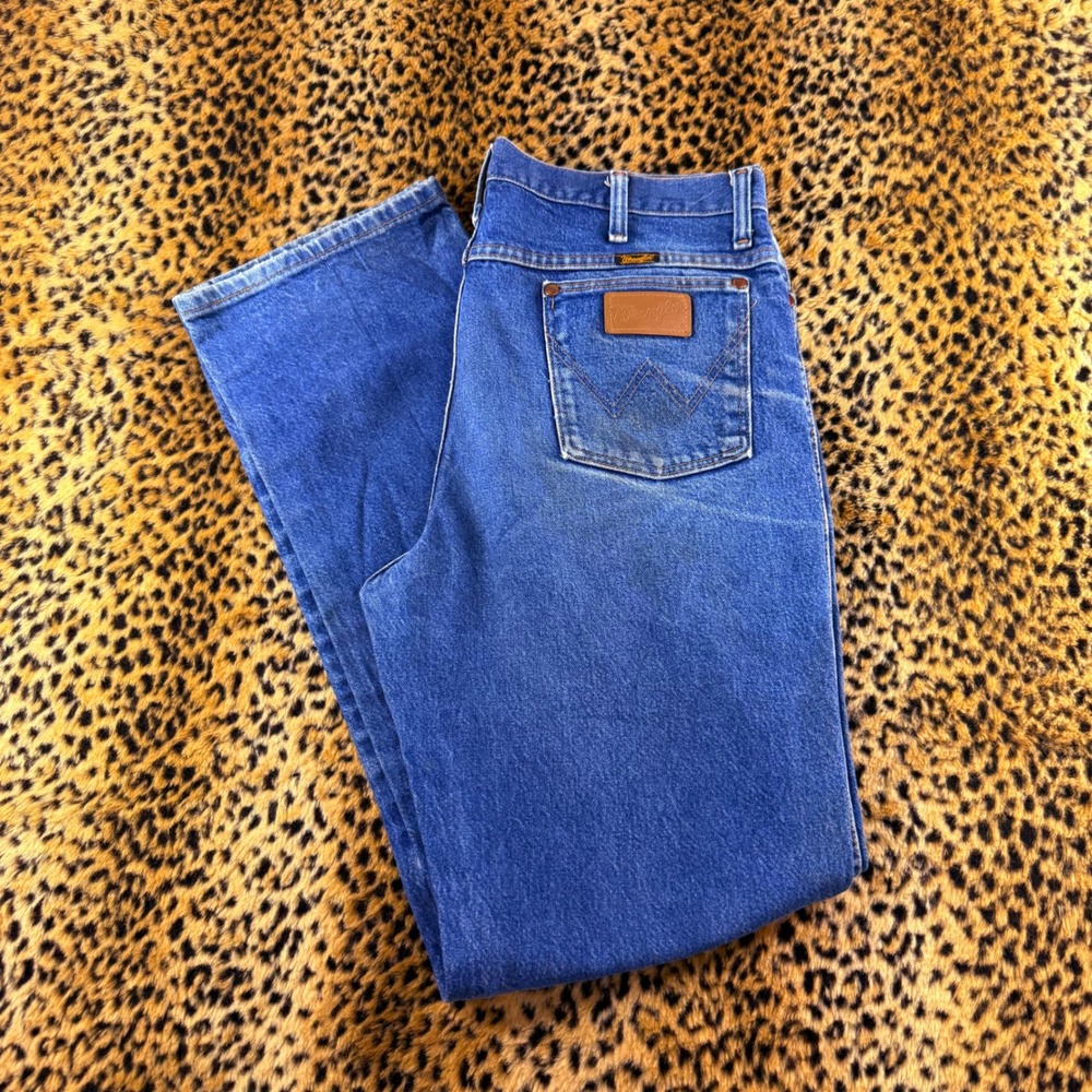 Vintage Wrangler Cowboy Cut 936PWD Blue Jeans Size 35x34